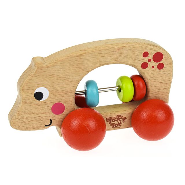 Hippo Wooden Roller Toy