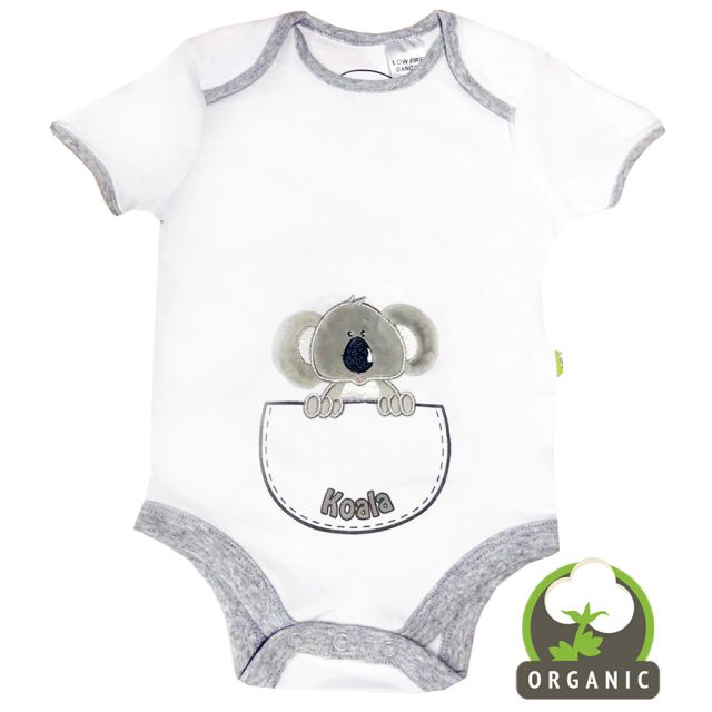 Organic Cotton Koala Baby Romper
