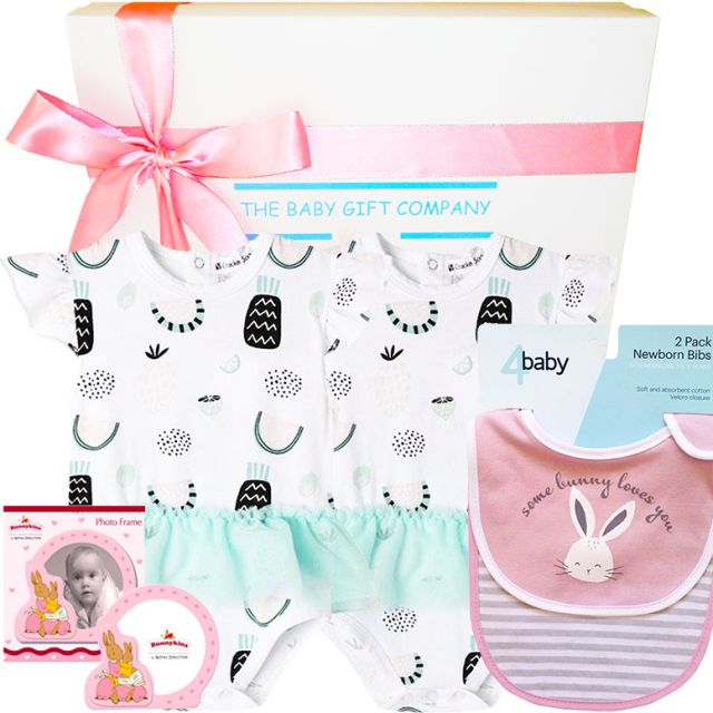 Cutie Twin Baby Girl Gift Box