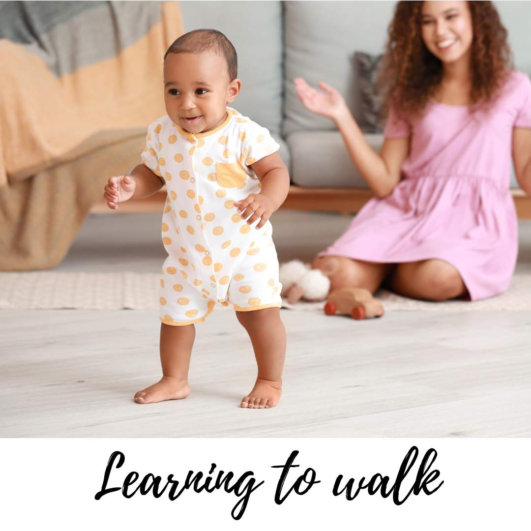 Baby learning to walk